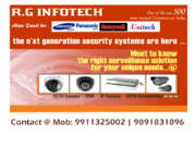  Security Products like CCTV Cameras ,  Biometric ,  Audio - Video Door 