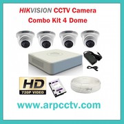 Combo kit of HIKVISION 4CH DVR available in Ahmedabad,  Gujarat 